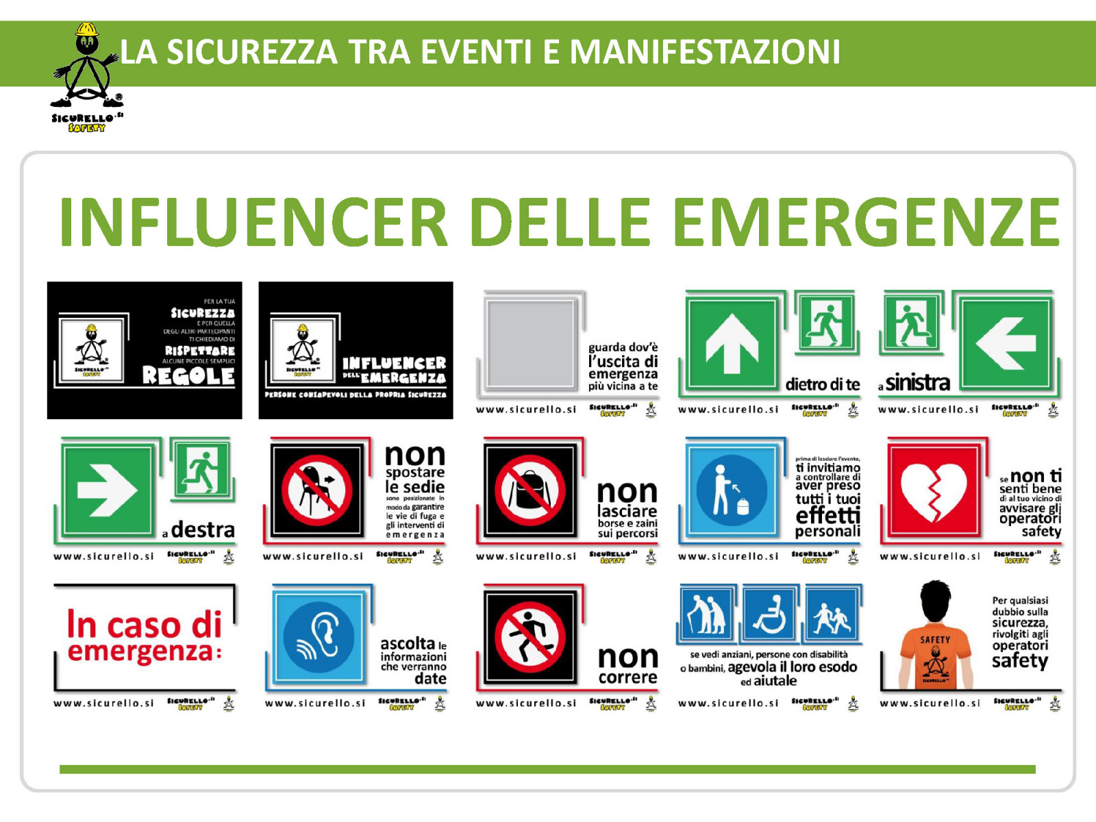Gli INFLUENCER delle EMERGENZE