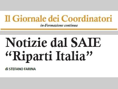 Editoriale: Notizie dal SAIE “Riparti Italia”