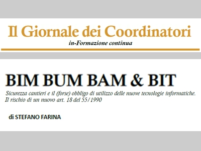 Editoriale: “Appalti pubblici BIM BUM BAM & BIT”