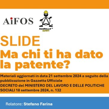 SLIDE DI APPROFONDIMENTO SULLA PATENTE A CREDITI