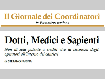 Editoriale: “Dotti, Medici e Sapienti”