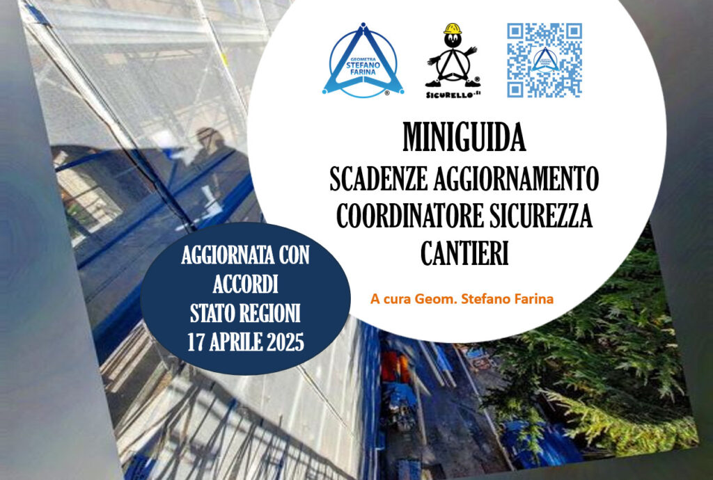 aggiornamento coordinatori sicurezza cantieri aggiornamento coordinatori sicurezza cantieri