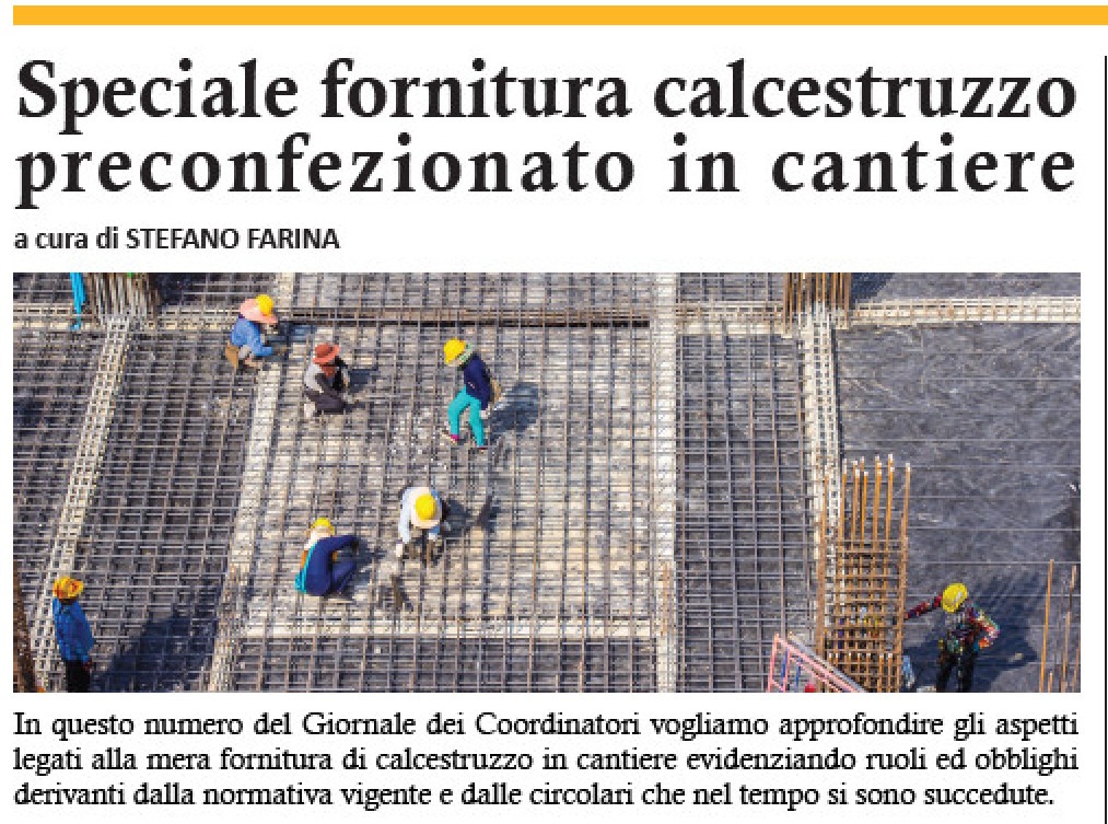 FORNITURA CALCESTRUZZO PRECONFEZIONATO