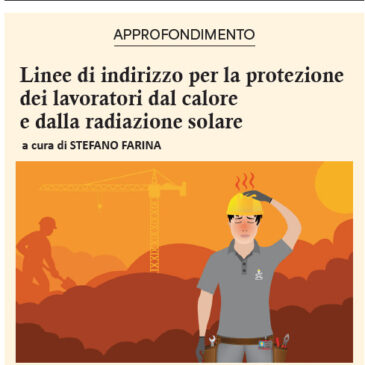 Articolo: Linee di indirizzo per la protezione dei lavoratori dal calore e dalla radiazione solare