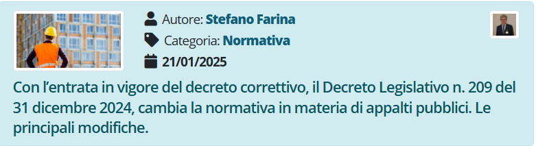 PUNTOSICURO: Come cambia il Codice dei Contratti Pubblici