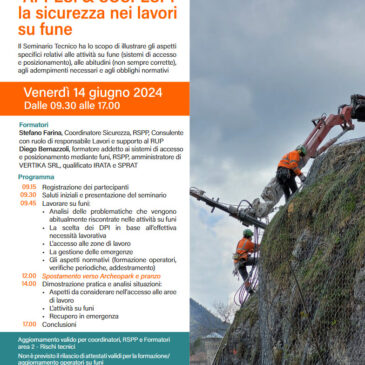 SEMINARIO TECNICO: Appesi e Sospesi