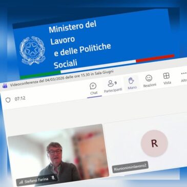 Tavolo Tecnico Complementare n. 3 istituito presso il Ministero del Lavoro e delle Politiche Sociali in rappresentanza di CNGeGL